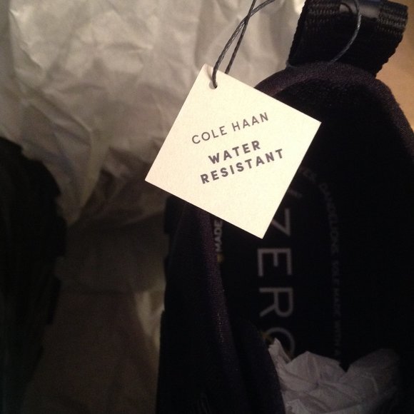 Cole Haan Men's ZeroGrand Black Suede & Textile WR ZG Hiker Boots 11.5M NIB - Picture 7 of 10